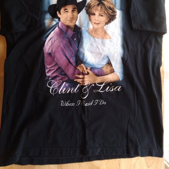 Vintage Clint Black & Lisa Hartman When I Said I Do Electrified T-Shirt - Picture 3 of 9